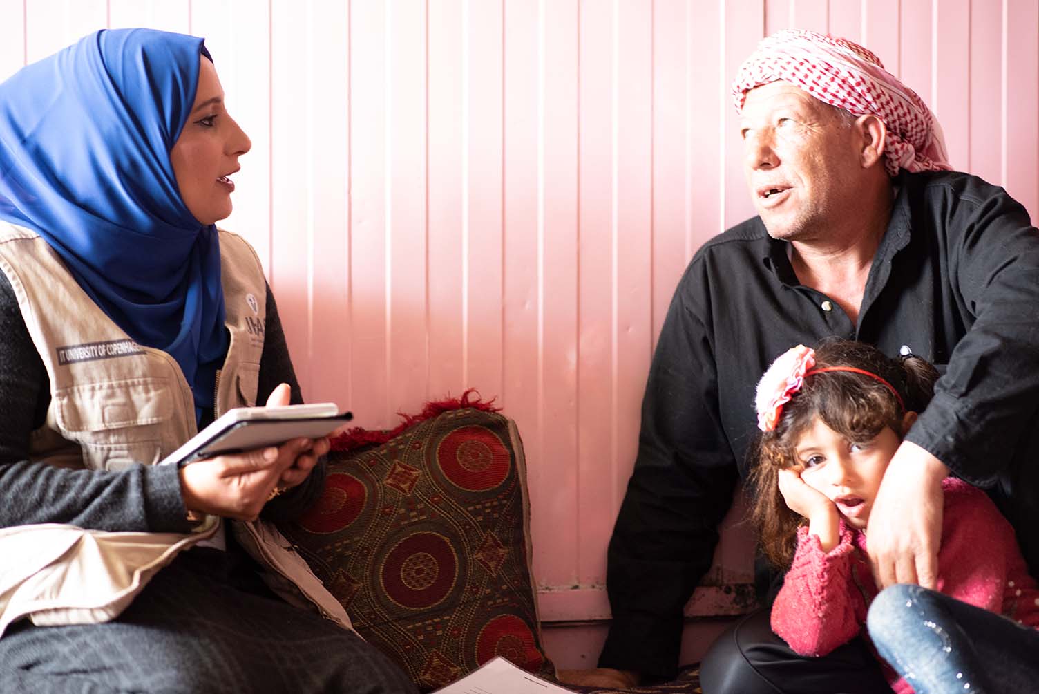 Mental health screening in the home of a refugee